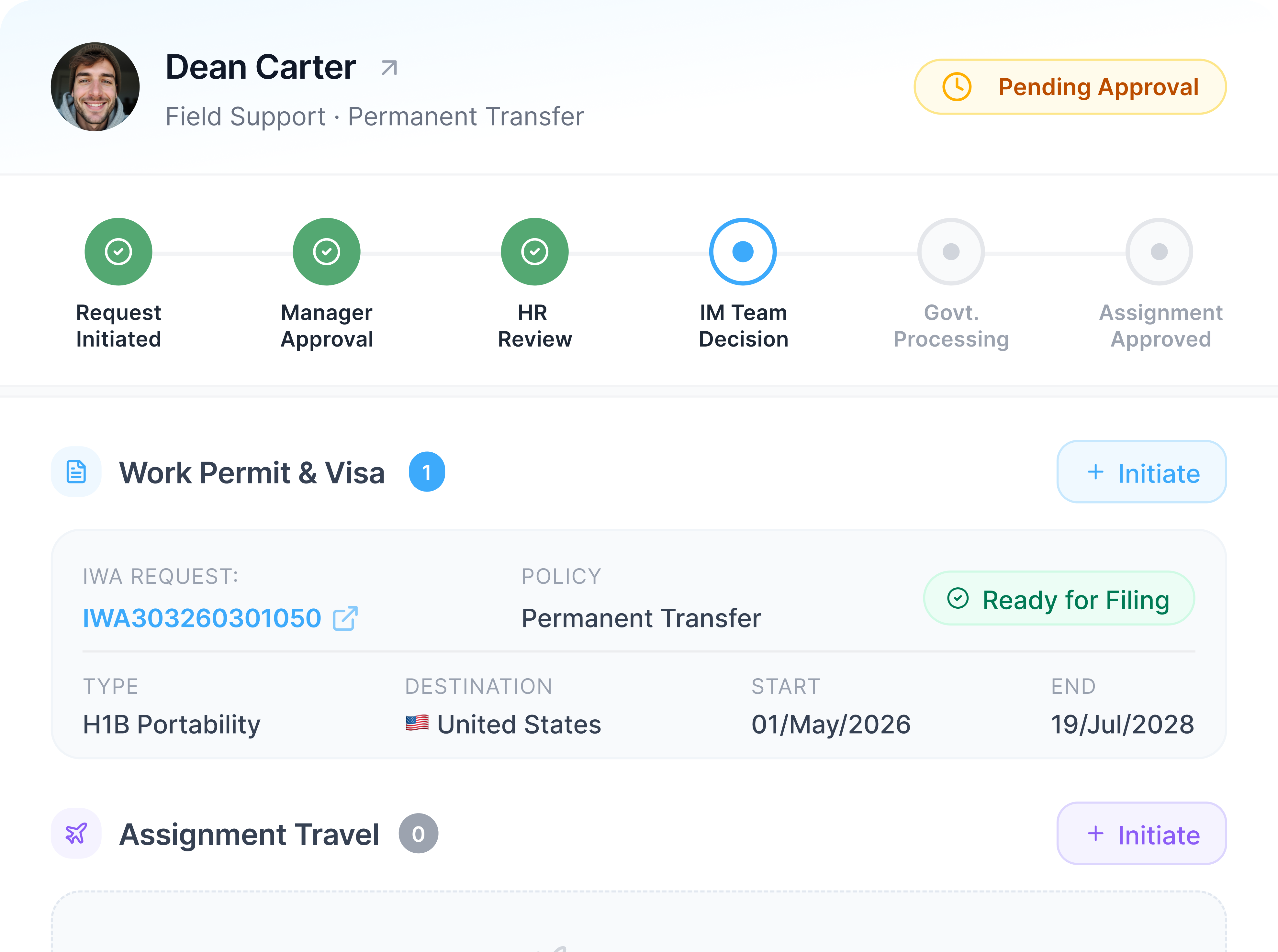 Assignment Lifecycle product screenshot